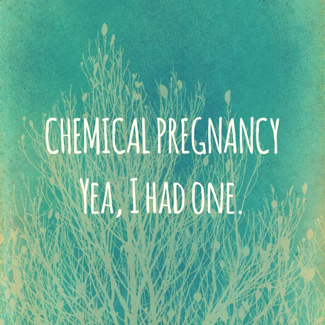 A Chemical Pregnancy